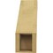 Ekena Millwork 5-inch W x 14-inch D x 14-inch H Balboa Rough Cedar Woodgrain TimberThane Knee Brace, Primed BRCUR05X14X14BOARCPR - alternate 4